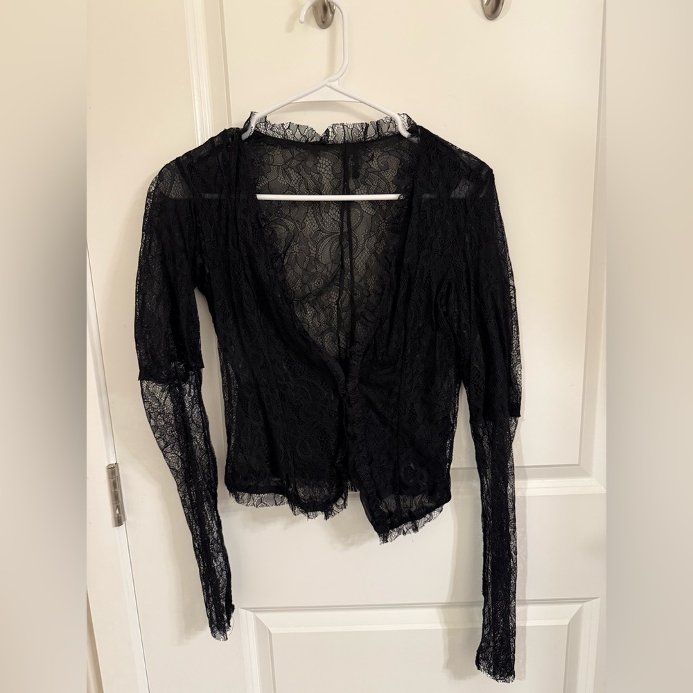 Black lace cover up!